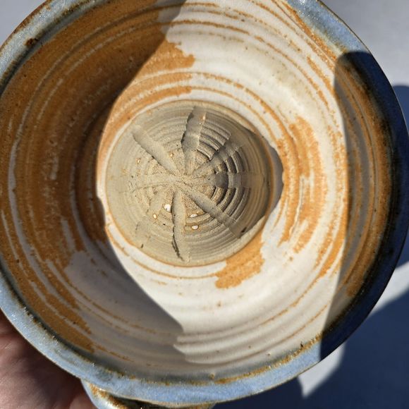 1980s Joyce Signed And Dated ceramic Salt Glazed stoneware‎ pottery Juicer Vtg - Picture 15 of 16